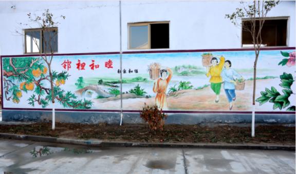 保康乡镇文化墙 乡风文明焕发新活力